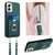 Moto G Power 5G 2024 R20 Crossbody Rope Ring Card Holder Phone Case - Green