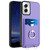Moto G Power 5G 2024 R20 Ring Card Holder Phone Case - Purple
