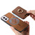 Moto G Power 5G 2024 Retro Cross Leather Ring Vertical Insert Card Bag MagSafe Phone Case - Brown