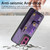 Moto G Power 5G 2024 Retro Cross Wristband Wallet Leather Back Phone Case - Purple