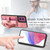 Moto G Power 5G 2024 Retro Cross Wristband Wallet Leather Back Phone Case - Purple