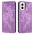 Moto G Power 5G 2024 Retro Elephant Embossed Leather Phone Case - Purple