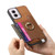 Moto G Power 5G 2024 Retro Magsafe Cross Leather Ring Holder Card Bag Phone Case - Brown