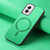 Moto G Power 5G 2024 Retro Magsafe Magnetic PU Back Cover Phone Case - Green