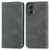 Moto G Power 5G 2024 Retro Skin Feel Magnetic Flip Leather Phone Case - Grey
