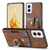 Moto G Power 5G 2024 Retro Skin-feel Ring Card Wallet Phone Case - Brown
