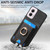 Moto G Power 5G 2024 Retro Splitable Magnetic Card Bag Leather Phone Case - Black