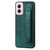 Moto G Power 5G 2024 Retro Wristband Holder Leather Back Phone Case - Green