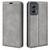Moto G Power 5G 2024 Retro-skin Magnetic Suction Leather Phone Case - Grey