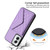 Moto G Power 5G 2024 Rhombic Texture Card Bag RFID Phone Case with Long Lanyard - Light Purple