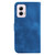 Moto G Power 5G 2024 Seven-shaped Embossed Leather Phone Case - Blue