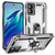 Moto G Power 5G 2024 Shockproof TPU + PC Phone Case with Holder - Silver Moto G Power 5G 2024 Shockproof TPU + PC Phone Case with Holder - Silver