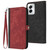 Moto G Power 5G 2024 Side Buckle Double Fold Hand Strap Leather Phone Case - Red
