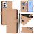 Moto G Power 5G 2024 Skin Feel Solid Color Leather Phone Case with Lanyard - Nude