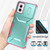 Moto G Power 5G 2024 Sliding Camshield Phone Case - Grey Green + Pink