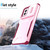 Moto G Power 5G 2024 Sliding Camshield Phone Case - Pink + Rose Red