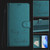 Moto G Power 5G 2024 Smile Embossing RFID Leather Phone Case - Peacock Green