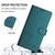 Moto G Power 5G 2024 Smile Embossing RFID Leather Phone Case - Peacock Green