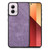 Moto G Power 5G 2024 Vintage Leather PC Back Cover Phone Case - Purple