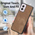 Moto G Power 5G 2024 Vintage Leather PC Back Cover Phone Case - Purple