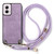Moto G Power 5G 2024 Vintage Leather PC Back Cover Phone Case with Crossbody Strap - Purple