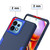 Moto G Stylus 5G 2024 2 in 1 Magnetic PC + TPU Phone Case - Purple+Black