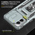 Moto G Stylus 5G 2024 Armor PC + TPU Camera Shield Phone Case - Grey