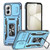 Moto G Stylus 5G 2024 Armor PC + TPU Camera Shield Phone Case - Light Blue