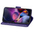 Moto G Stylus 5G 2024 Butterfly Love Flower Embossed Leather Phone Case - Dark Purple