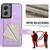 Moto G Stylus 5G 2024 Button Card Bag RFID Anti-theft Phone Case - Purple