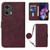 Moto G Stylus 5G 2024 Crossbody 3D Embossed Flip Leather Phone Case - Wine Red