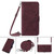 Moto G Stylus 5G 2024 Crossbody 3D Embossed Flip Leather Phone Case - Wine Red