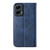 Moto G Stylus 5G 2024 Cubic Grid Calf Texture Magnetic Leather Phone Case - Blue