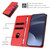 Moto G Stylus 5G 2024 Embossed Multi-functional Wallet Retro Leather Phone Case - Red
