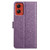 Moto G Stylus 5G 2024 Flower Embossed Leather Phone Case - Purple