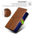 Moto G Stylus 5G 2024 Geometric Stitching Leather Phone Case - Light Brown