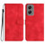 Moto G Stylus 5G 2024 Heart Pattern Skin Feel Leather Phone Case - Red