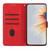 Moto G Stylus 5G 2024 Heart Pattern Skin Feel Leather Phone Case - Red