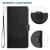 Moto G Stylus 5G 2024 Honeycomb Embossing RFID Leather Phone Case - Black