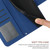 Moto G Stylus 5G 2024 HT04 Skin Feel Sun Flower Embossed Flip Leather Phone Case with Lanyard - Dark Blue