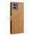 Moto G Stylus 5G 2024 N.BEKUS CSJ-P1 Solid Color Leather Phone Case - Brown