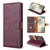 Moto G Stylus 5G 2024 N.BEKUS CSJ-P1 Solid Color Leather Phone Case - Wine Red