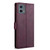 Moto G Stylus 5G 2024 N.BEKUS CSJ-P1 Solid Color Leather Phone Case - Wine Red