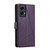 Moto G Stylus 5G 2024 PU Genuine Leather Texture Embossed Line Phone Case - Purple