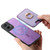 Moto G Stylus 5G 2024 Retro Cross Leather Ring Vertical Insert Card Bag MagSafe Phone Case - Purple