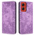 Moto G Stylus 5G 2024 Retro Elephant Embossed Leather Phone Case - Purple