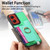 Moto G Stylus 5G 2024 Retro Magsafe Cross Leather Ring Holder Card Bag Phone Case - Green