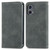 Moto G Stylus 5G 2024 Retro Skin Feel Magnetic Flip Leather Phone Case - Grey