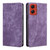 Moto G Stylus 5G 2024 RFID Anti-theft Brush Magnetic Leather Phone Case - Purple
