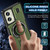 Moto G Stylus 5G 2024 Ring Holder Carbon Fiber PC Hybrid TPU Phone Case - Army Green